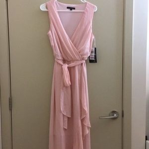 NWT Sangria Blush Surplice Wrap Dress